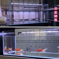 📣現貨🔥限時下殺💥可開發票✅創海金晶超白玻璃金魚缸定制訂做生態水族箱客廳家用中大型長方形