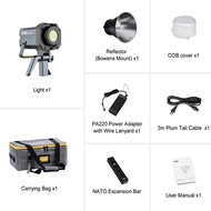 COLBOR แฟลชวิดีโอ LED CL220M CL220R CL220 RGB 2700-6500K + CRI97 COB สำหรับไฟสตูดิโอฟิล์มวิดีโอถ่ายท