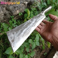 Golok Baja Per Mobil Asli - Bedog Baja Putih Super Tajam Dan Tebal - Pisau Besar Pemotong Daging Dan