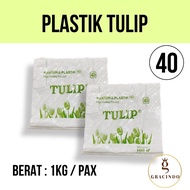 TULIP 40 WHITE CREAM 1 PACK 1000G 1000GRAM HD PLASTIC HD PLASTIC BAG PLASTIC BAG PLASTIC PLASTIC BAG