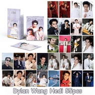 50-55pcs Chinese Drama Actor Dylan Wang Hedi Hologram Lomo cards Guardians of the Dafeng Only For Lo