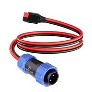 Aviation Plug to Anderosn Cable, 12AWG 2FT Anderson Connector to Aviation Connector 12V/30A Compatib