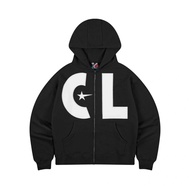 CALLE SUPERSTAR ZIP UP HOODIE BLACK NEUTRAL