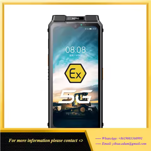 Aoro M8 5G Smartphone POC Phone Intrinsically Safe Ex ATEX IECEx Zone 2 Intrinsically Safe Explosion