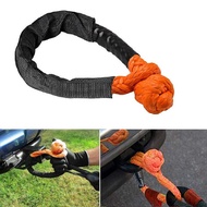 1/2 Inch X 22 Inch Car Soft Shackle Rope Tow Rope Off Road Winch Pulley Cable Hook for Off-Road Reco