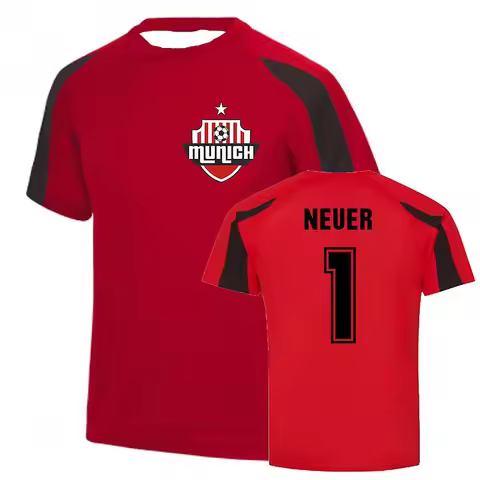 Manuel Neuer Munich Football Training Uniform, Fashionable Classic Men's and Women's Sweat Absorbing