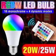 LED Lamp E27 Bulb 220V Energy Saving Light E14 RGB Smart Bulb 110V Home Decor Spot Light IR Remote C