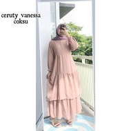 GAMIS CERUTY VANESSA UMPAK DUA LAYER TERMURAH GAMIS TERBARU GAMIS MURAH