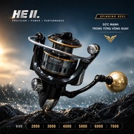 HE II Fishing Reel 2000 - 3000 - 4000 - 5000-6000 - 7000 Specializes in Lure Lure Lures for Soaking 