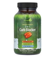 (พร้อมส่ง) บล็อกแป้ง ลดไขมัน Irwin Naturals Maximum Strength 3-in-1 Carb Blocker - Neutralize Carboh