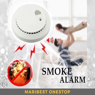9V Photoelectric Wireless Wall-mounted Smoke Alarm Fire Alarm Smoke Detector Sensor Battery Operated