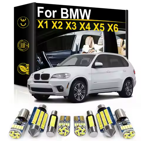 Interior Lights LED For BMW X1 E84 F48 X2 F39 X3 E83 F25 X4 F26 X5 E53 E70 F15 F85 X6 E71 E72 Car Ac