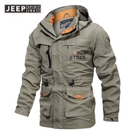 Jeep Tinh Thần cỡ lớn 6XL Quân Sự áo khoác Jacket Nhẹ Mùa Thu nam nhanh khô Đa Túi Chiến Thuật Áo Kh