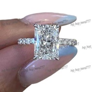 Gold Solid CVD VVS Clarity 1CT 2CT 3CT 4CT 5CT Radiant Cut Dia Engagement for Wedding Ring