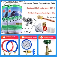 Refrigerator Freezer R600A Refrigerant Refrigerant Pure Leona Fluoride Tool Set Ice Freezer Fixed Fr