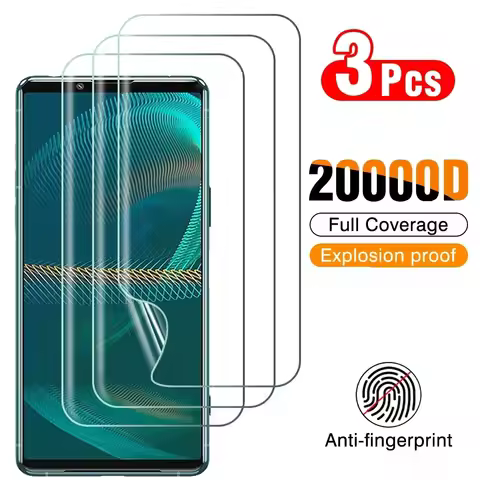 3PCS Hydrogel Film for Sony Xperia 5 III 5 II 5 IV 1V 1IV 10V 10 IV 10 III 1 III 1 II Screen Protect