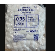 Cotton Balls Size 0.35 Grams (450 Grams/Bag) HIVAN Brand
