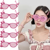 Pink Pig Shutter Shades Funny Glasses, Novelty Animal Party Sunglasses for Kids Adults, Silly Costum