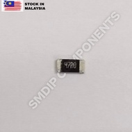 10PCS Taiwan-Grade 47R ±1%, 1206 SMD Resistor (47R0)