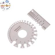 AYellowgod 0-36 Round AWG SWG Wire Gauge Thickness Ruler Gauge Diameter Stainless Steel Measurer Too