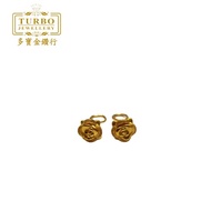 TURBO [999G] Rose Sand Earring 玫瑰耳钩 999 Hard Gold