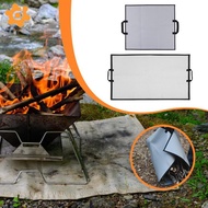 [utruiut0k] Fireproof Mat Fire Pit Blanket Grill Mat Flame Retardant Pad Portable Protective Pad Hea