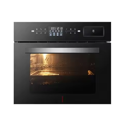 Gram 44L 3-in-1 Microwave Steam Oven Grill Combo Built-in Mirror Glass Touch Control 1500W Steam Pow