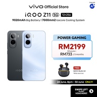 New Arrival vivo iQOO Z11 5G 24*(12+12)+256GB 9020mAh 90W 7k mm² Icecore Cooling System 144Hz 1.5K A