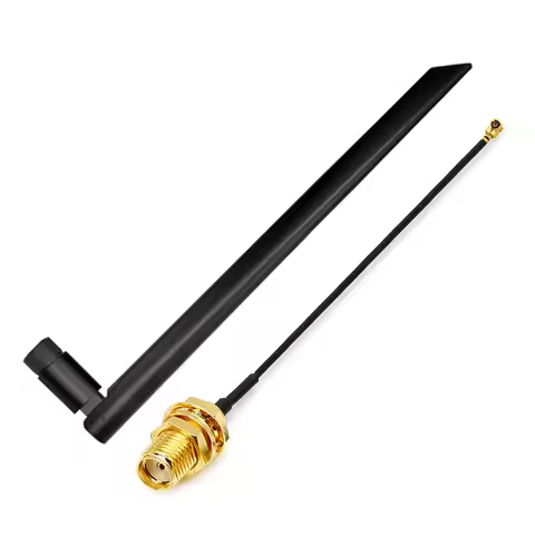 433Mhz Antenna SMA Male Connector + 15cm Adapter Cable Compatible with Meshtastic. LoRa, Helium Mine