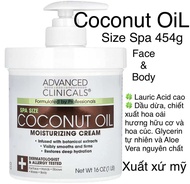 [Mỹ] KEM DƯỠNG DA COCONUT OIL MOISTURIZING CREAM 454g advanced clinicals