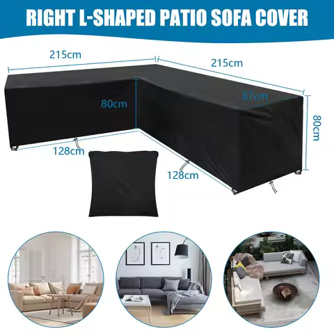 Home Terrace V Type Sofa Cover Outdoor Garden Terrace Waterproof Furniture Cover Waterproof Sofa Pro