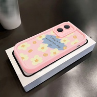 Casing hp for VIVO Y03 Y03T Y18 Y18e Y18i Y18t Y28s 5G Y37 5G Case Small yellow flower Flexible Sili