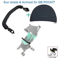 1:1 Stroller Accessories Armrest For GB Pockit Plus Handrail Sun Shade Hook For Goodbaby Pockit+
