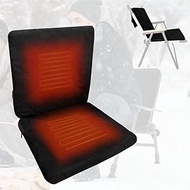 TCUDCKI Heated Seat Cushion Foldable Memory Foam Heated Seat Pad with 3 Level Heating for Camping Fishing Office Chair Stadium Seats (Power Supply Not Included) (Artificial Suede)