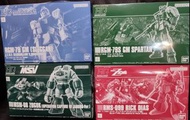 優惠套裝4盒 Gundam HG RGM-79 GM (SLEGGAR) E.F.S.F SLEGGAR LAW'S MOBILE SUIT 吉姆 德安之島 + SPARTAN 斯巴達 + RMS-0