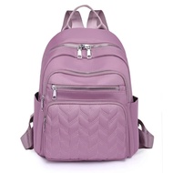 Tas Ransel Wanita Elegan Waterproof Model Quilted Warna-Warni