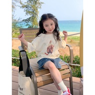 ✅READY STOCK Girls' summer clothes pure cotton short sleeved T-shirt 2025 new summer top