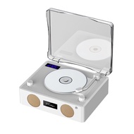 เครื่องเล่น CD แบบย้อนยุคอเนกประสงค์ลำโพงบลูทูธไร้สายเครื่องเล่นเพลงวิทยุ FM พร้อมรีโมทควบคุมแสงบรรย