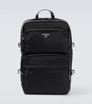 Prada Re-Nylon leather-trimmed backpack