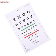 (warmfor) Premium Snellen Eye Chart Wall Chart Plastic Waterproof Snellen Charts For Eye Test Exams