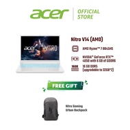 Acer Nitro V14 Gaming Laptop ANV14-61-R9D1(R7-8845HS/ 16G DDR5/ 1TB SSD/ 14.5" IPS/ White)