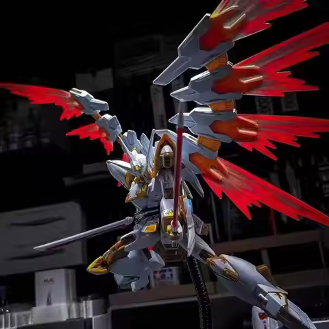 HG 1/144 Seed Freedom Black Knight Squad Assembly Articulated Action Figures Desktop Ornament Decora