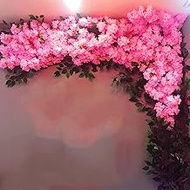 Artificial Cherry Blossom Tree Pink Fake Sakura Flower Cherry Blossom Tree, Silk Cherry Blossoms, Fake Vine Flowers, Indoor Outdoor Home Office Party (B) Fashionable