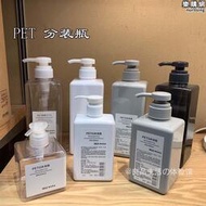 muji無印良品 petg替換瓶化妝品乳液分裝瓶/按壓式補充瓶國內