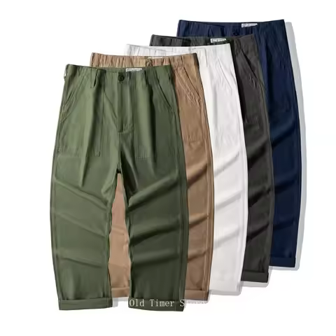Okonkwo OG-107 Baker Pants Cotton Sateen Vintage Mens Workwear Trousers Straight Fit