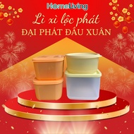 Set of 4 TUPPERWARE Boxes Mix Size to Store - 2 650ML Freezer Boxes + 1 1L Cool Box + 1 530ML Round 