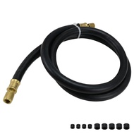 Refrigerant Hose High-Flow Black 6 Feet 1/2 Inch Diameter 3/8" to 1/4" Fittings