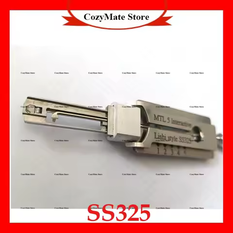 1PCSLishi 2in1 Mul-T-Lock Interactive 5 Pins – SS325 – 2-in-1 Pick & Decoder locksmith tools ganzua 