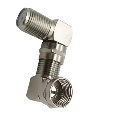 2/4/10pcs 90 Degree F-Type Male to Female Plug Connector TV Aerial Antenna Right Angle Adapter Plug 