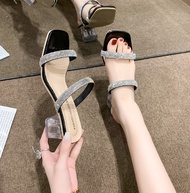 Sandal hak kaca mutiara import terbaru. ALUNA collection. WK 106 Realpick